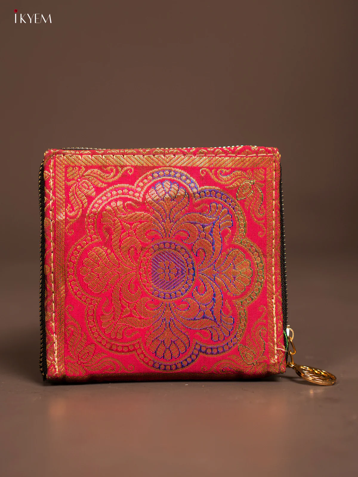 Rangoli designed Banarasi Zip Wallet - KF05111 - Image 6