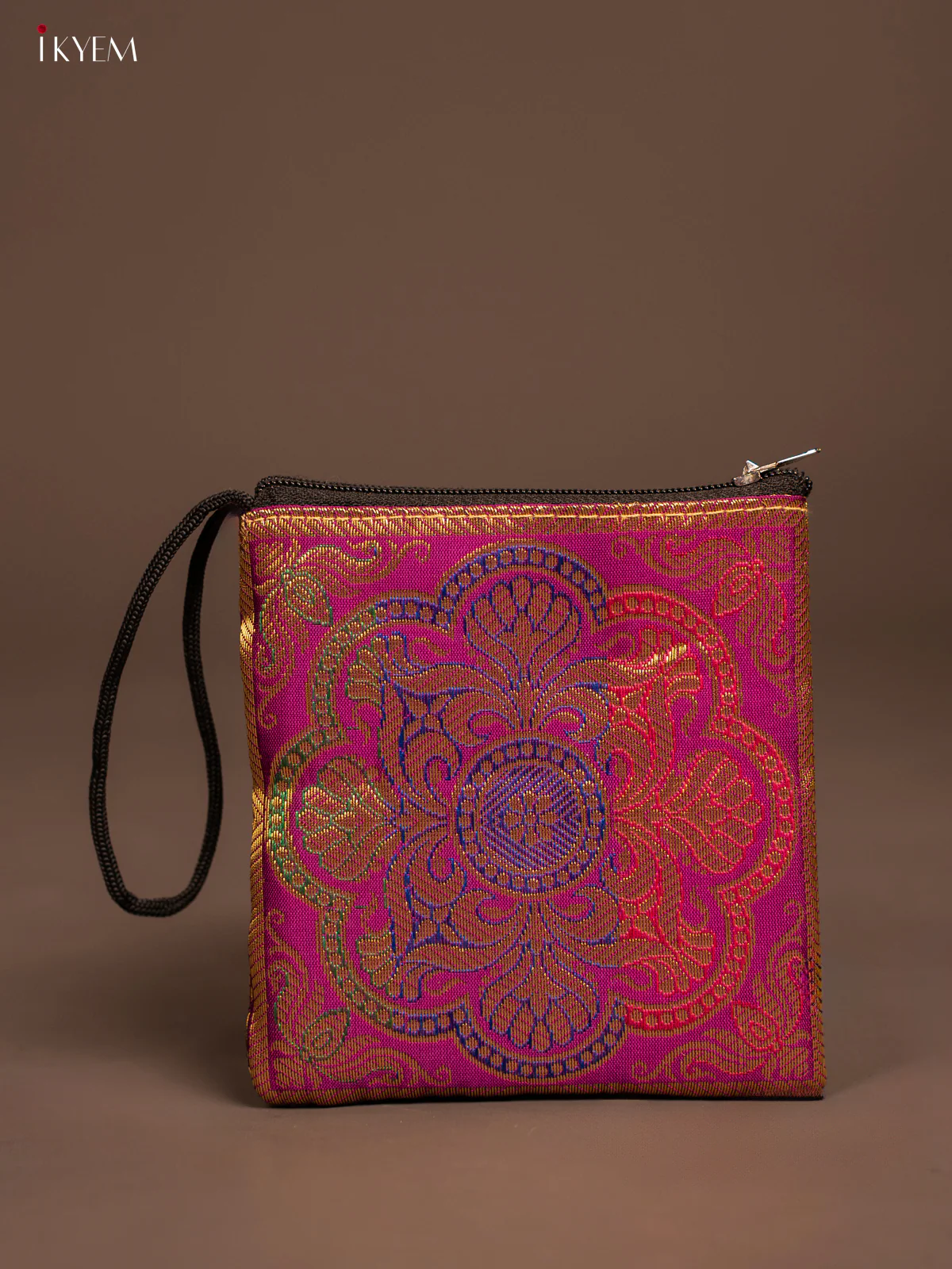 Rangoli designed Banarasi Coin Pouch - KF05115 - Image 3