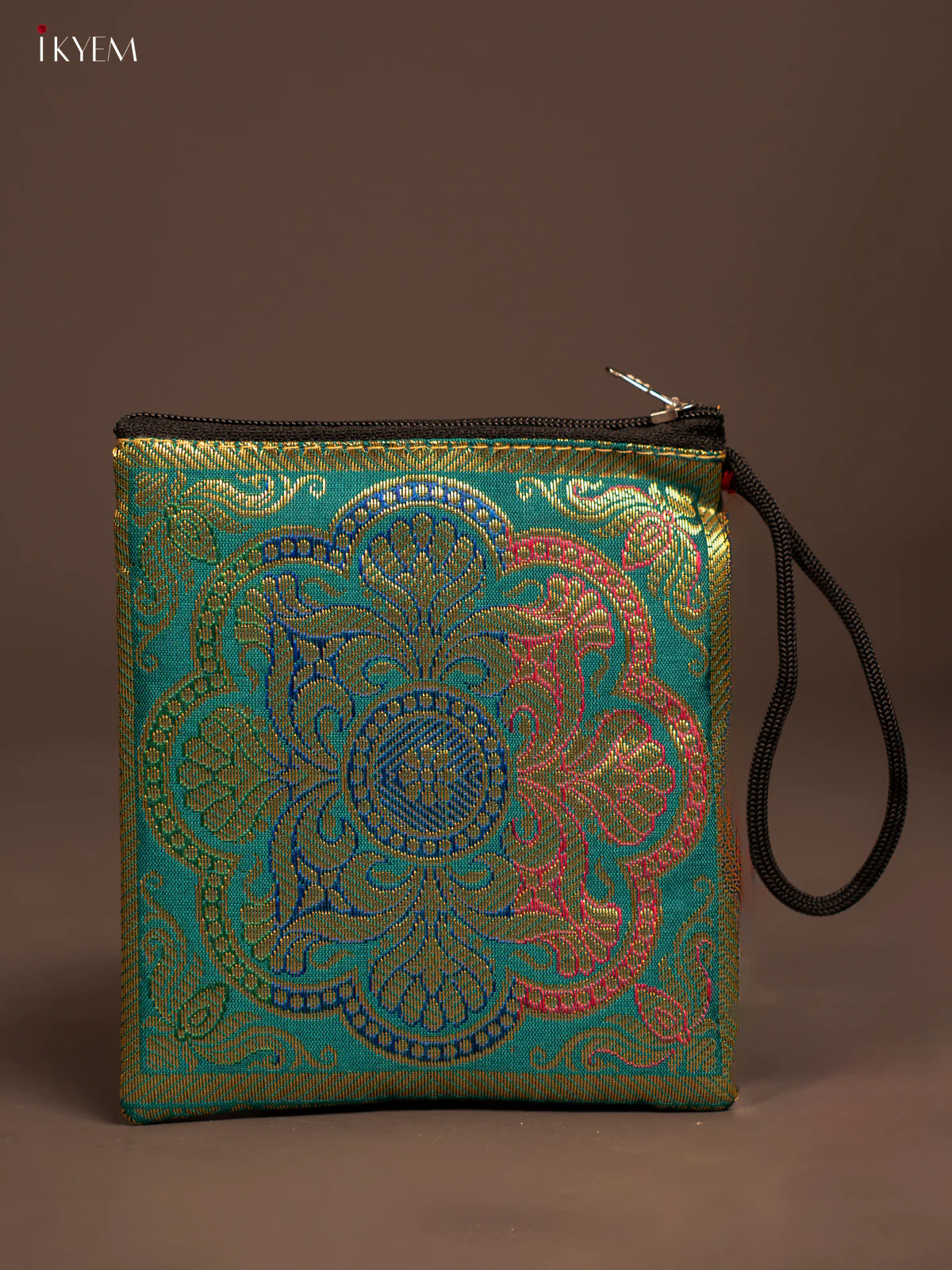 Rangoli designed Banarasi Coin Pouch - KF05115 - Image 5