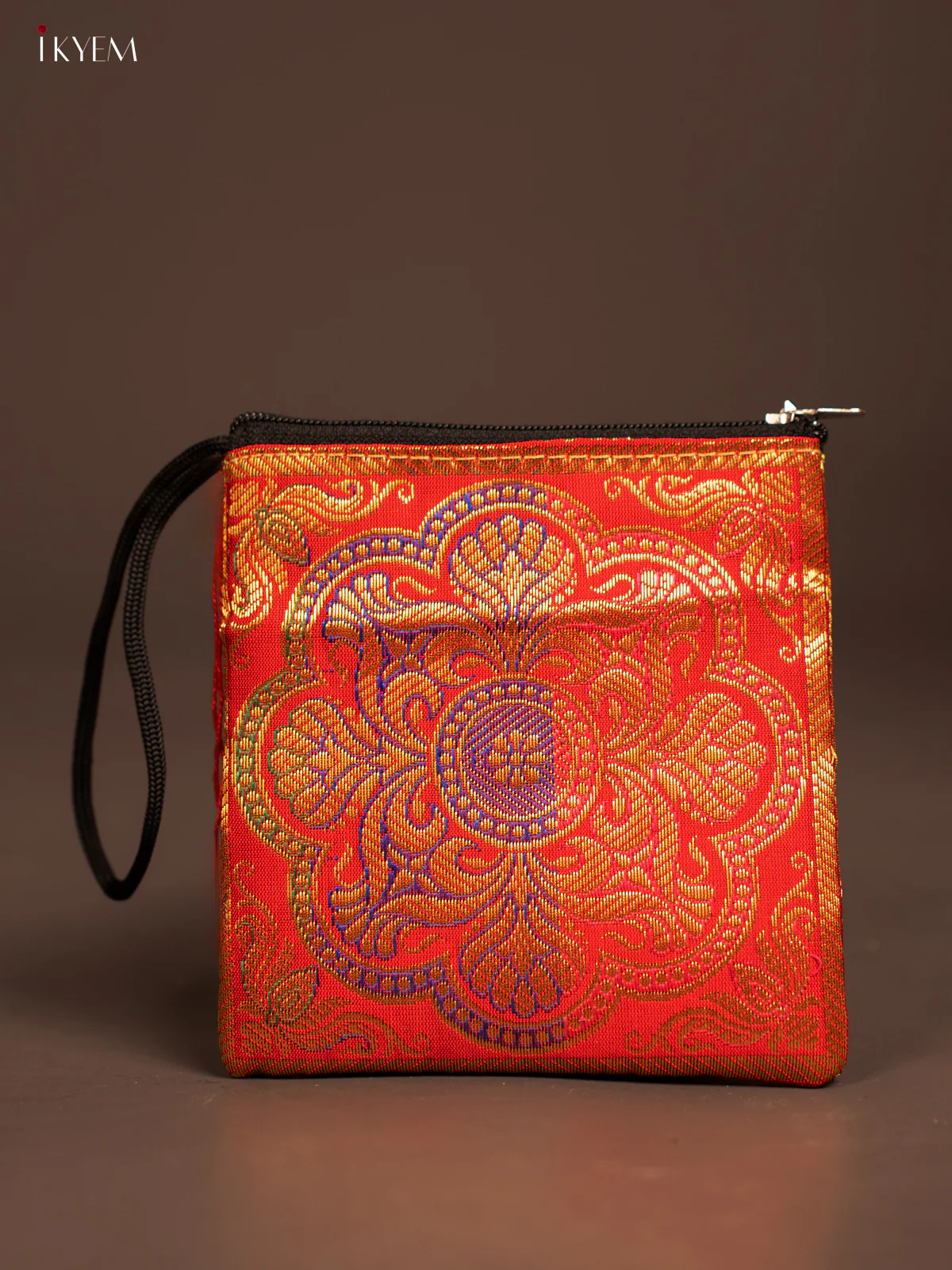 Rangoli designed Banarasi Coin Pouch - KF05115 - Image 7