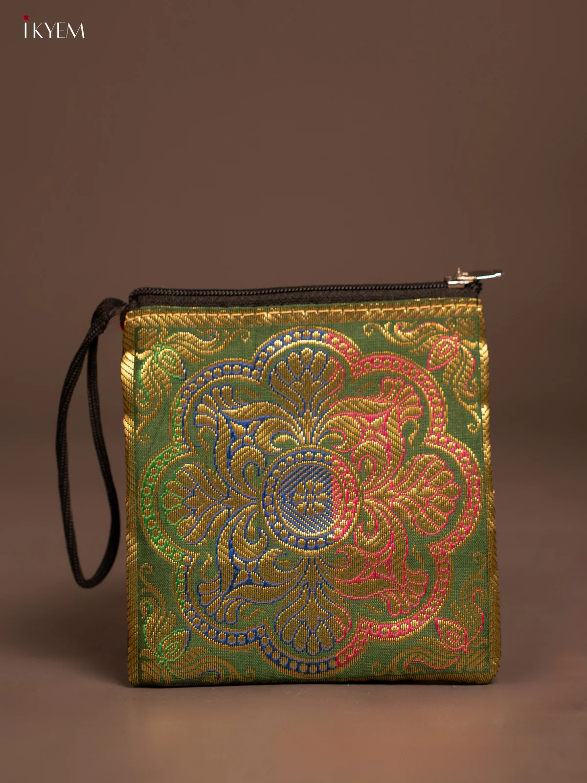 Rangoli designed Banarasi Coin Pouch - KF05115 - Image 8