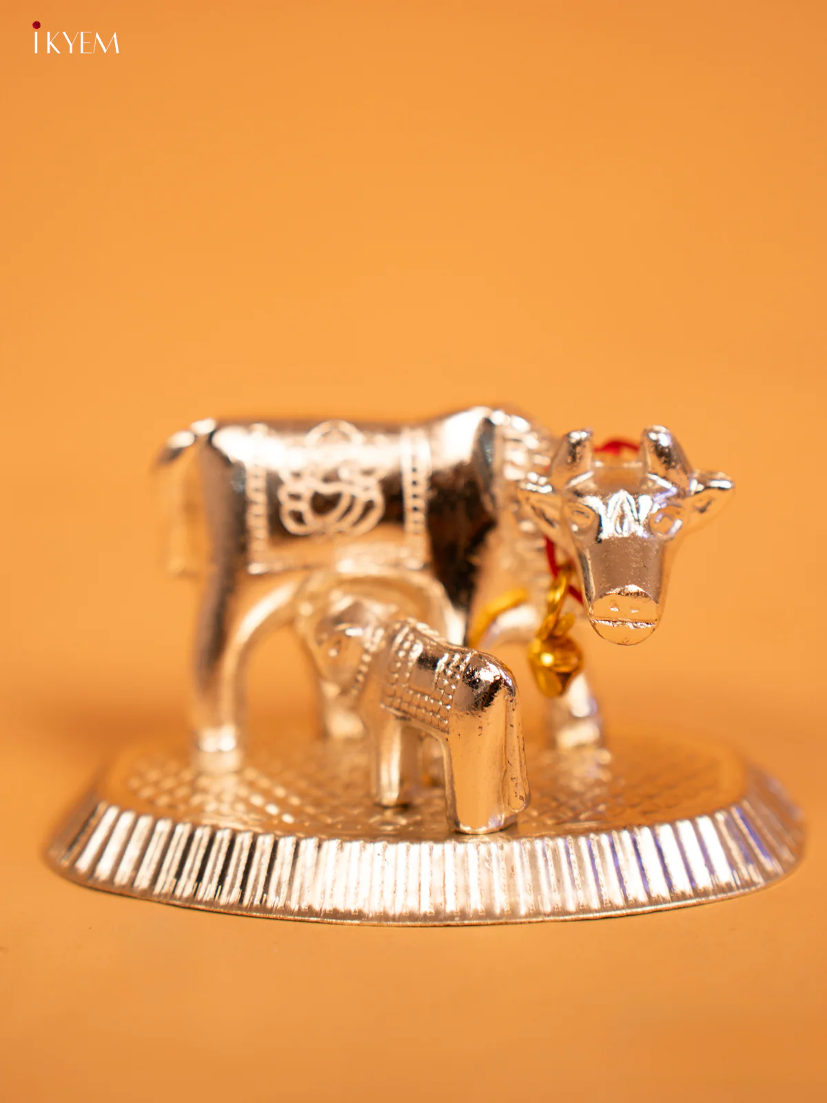 Silver Plated Cow & Calf - KL13119 - Image 4