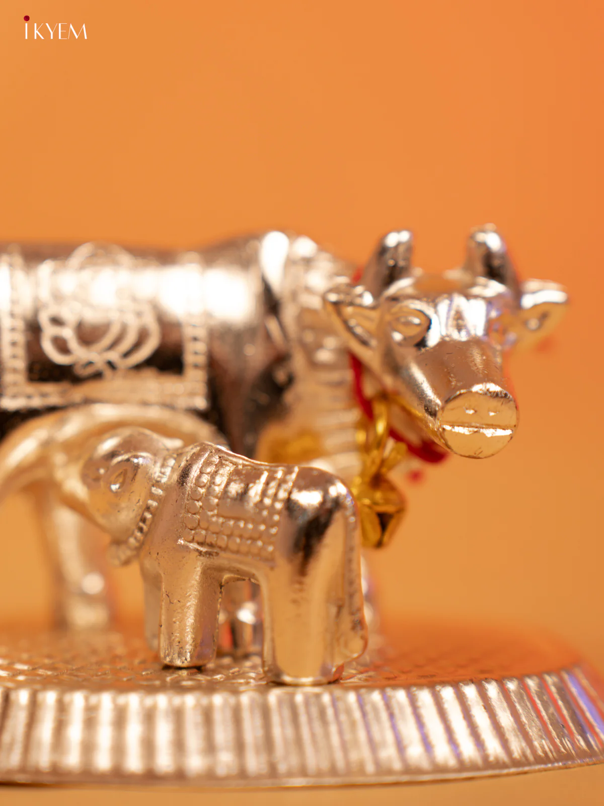 Silver Plated Cow & Calf - KL13119 - Image 6