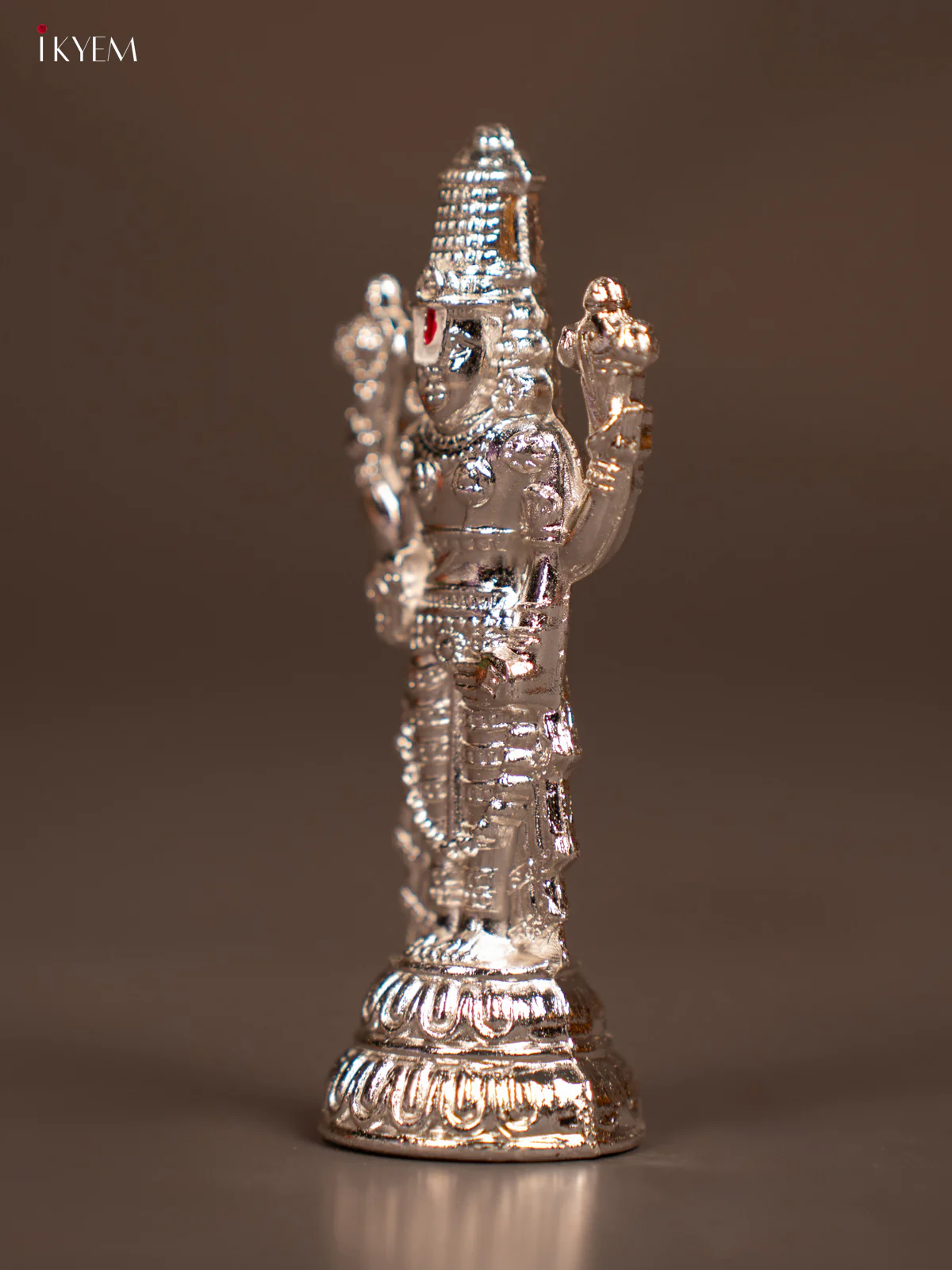 Auspicious Silver Plated Tirupati Balaji Idol - KE29122 - Image 3