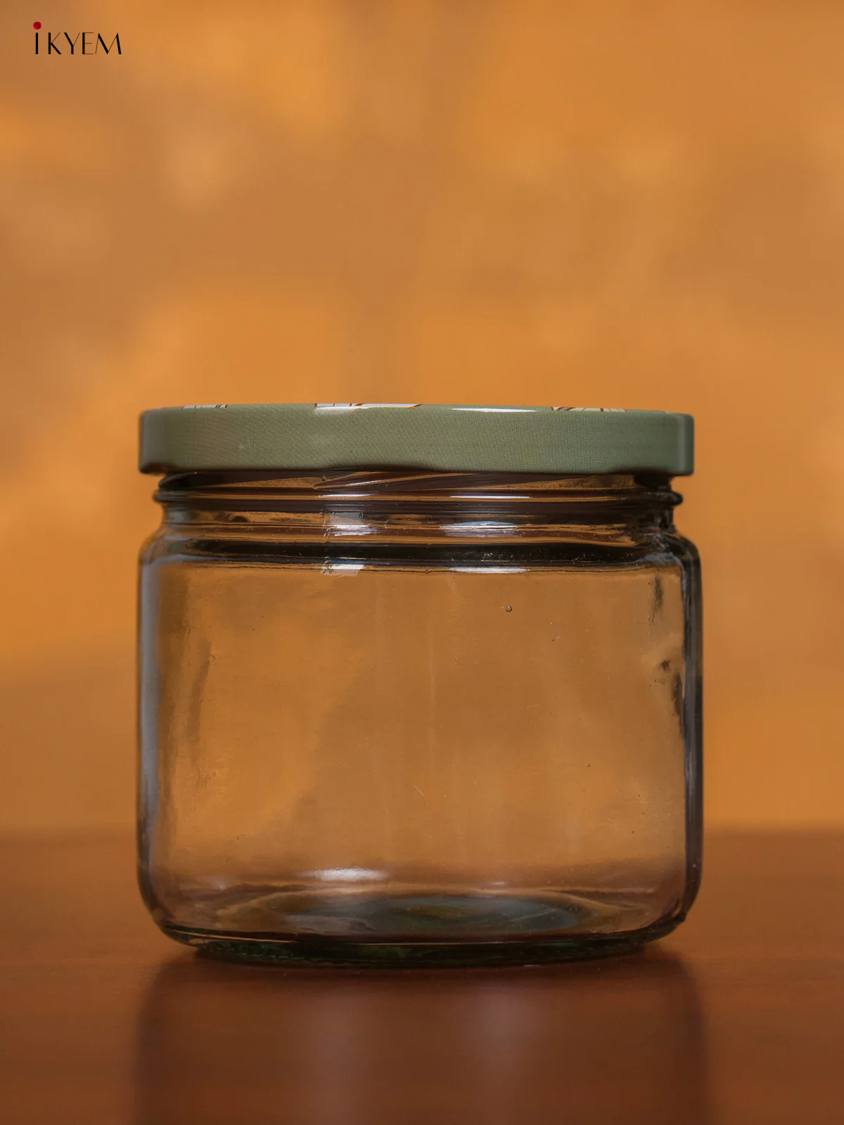 Glass Storage Jars With Pastel Green Digital Printed Lid - KH28114 - Image 2