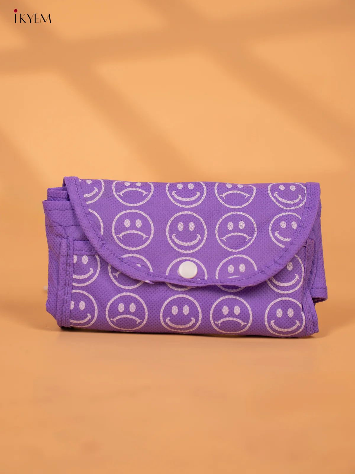 Smiley Printed Foldable Eco-friendly return gift bags - KC29112