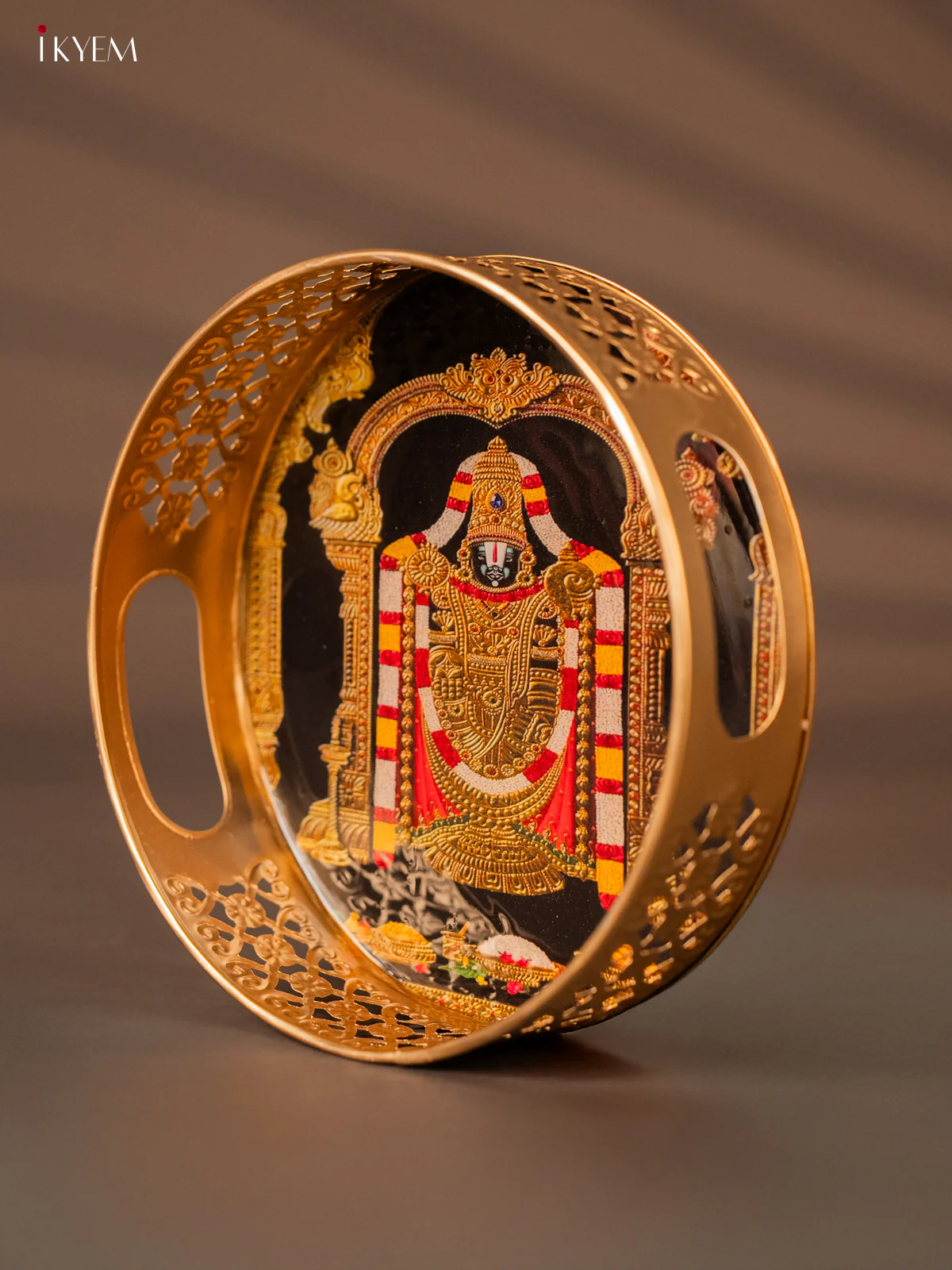 Timeless Lord Balaji Printed Metal Tray - KH05124 - Image 2
