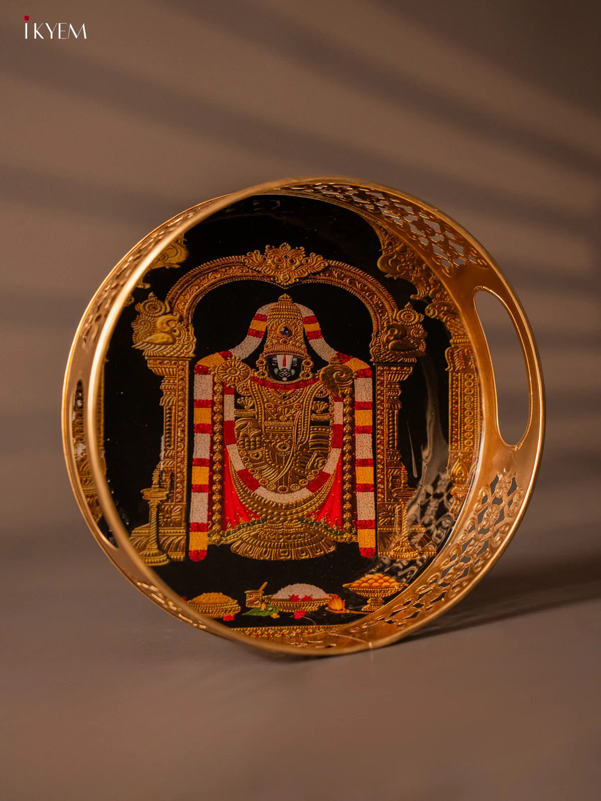 Timeless Lord Balaji Printed Metal Tray - KH05124 - Image 3