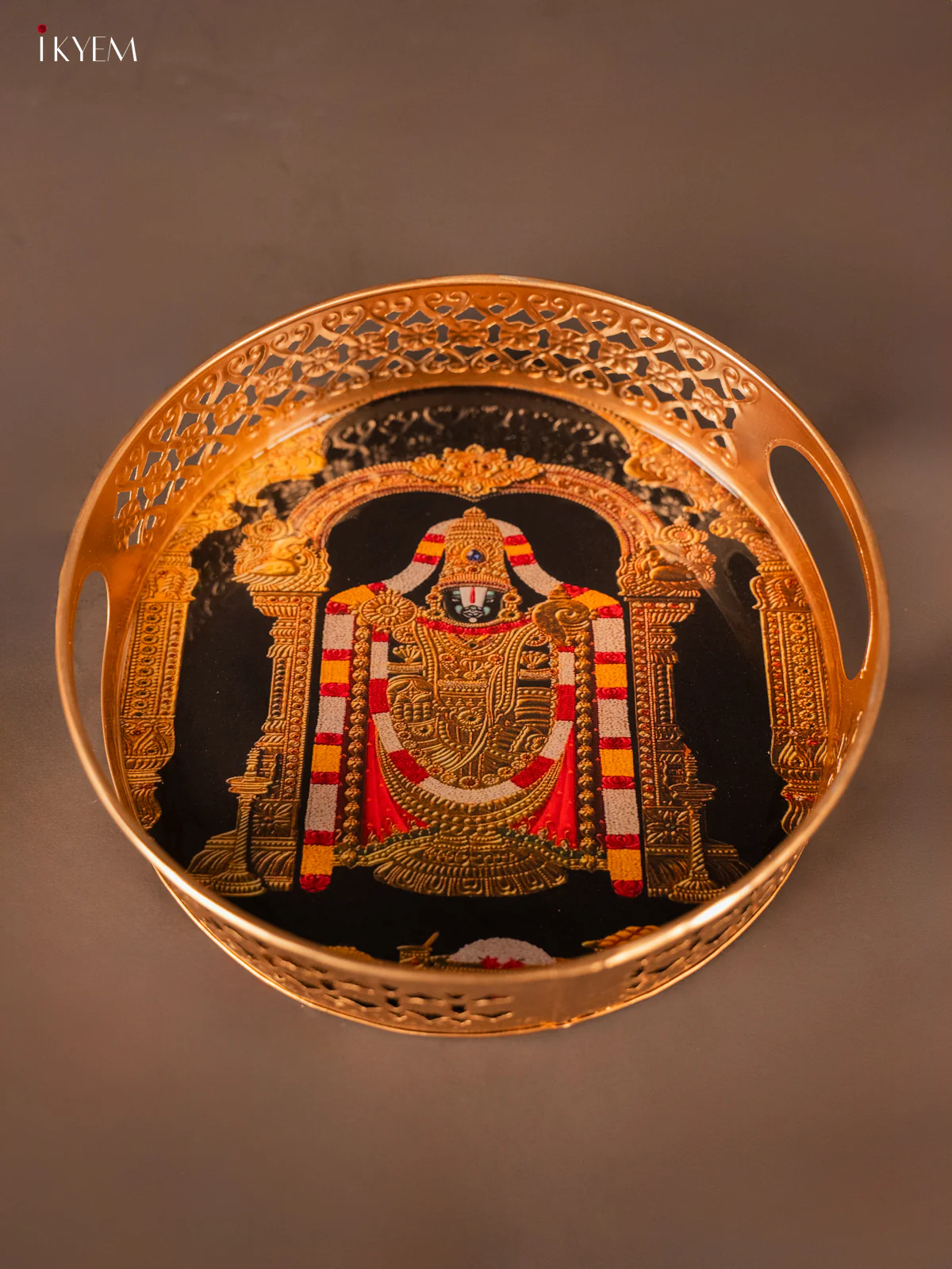 Timeless Lord Balaji Printed Metal Tray - KH05124 - Image 4