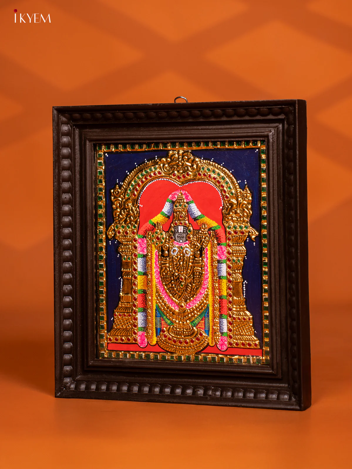 Tirupati Balaji Tanjore Painting - (13×15) Inch - KF10255 - Image 3