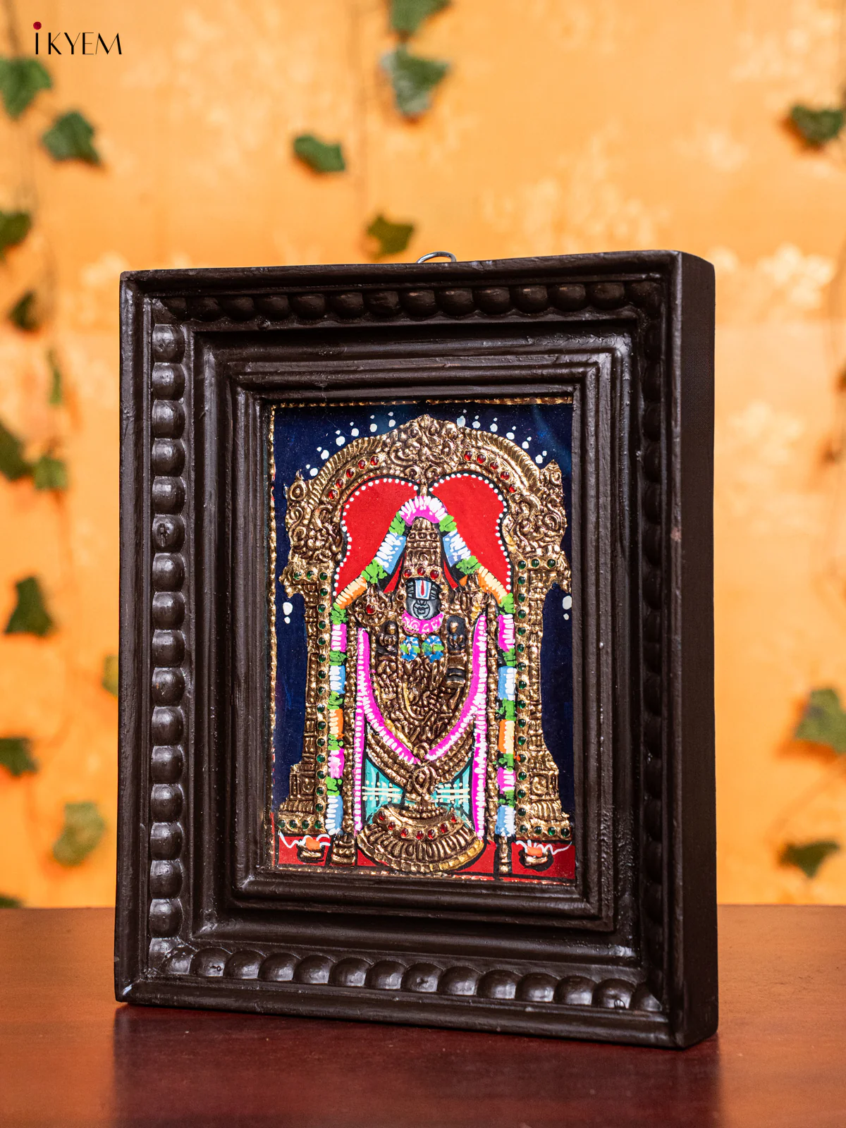 Tirupati Balaji Tanjore Painting - (11x9) Inch - KH26117 - Image 4