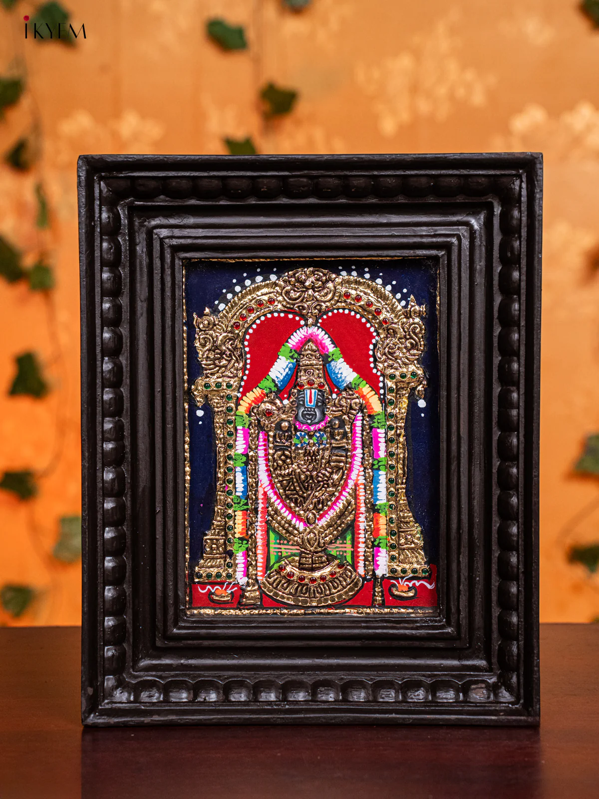 Tirupati Balaji Tanjore Painting - (11x9) Inch - KH26118