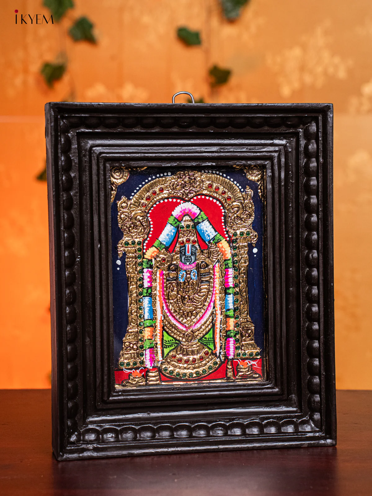 Tirupati Balaji Tanjore Painting - (11x9) Inch - KH26119 - Image 2