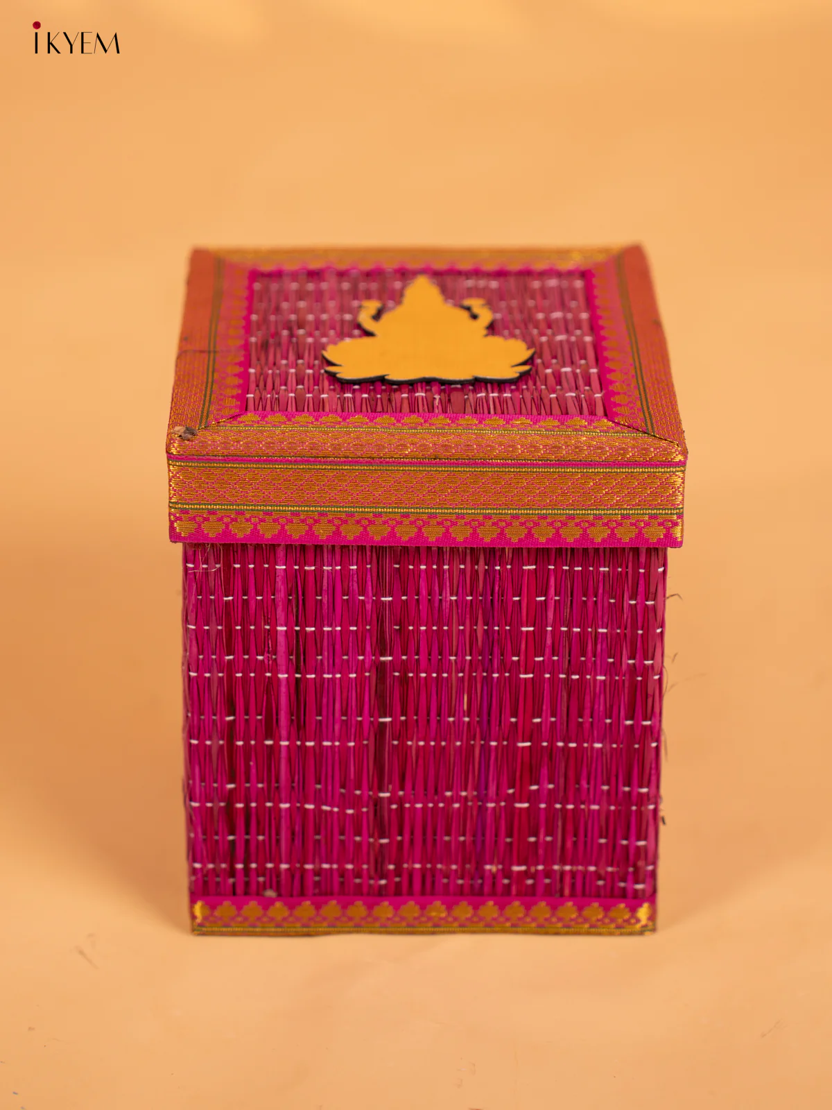 Violet Korai Gift Box with Net Potli & Lakshmi Motif - KB17138 - Image 4